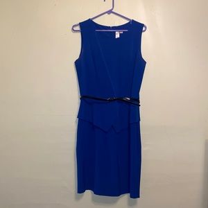 Emma and Michele Royal Blue dress with belt. Size 8. Fits like 6/8.
